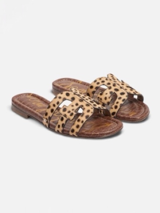 Sam Edelman Shoes - Sam Edelman Bay Slide Sandal in Leopard Print Calf Hair